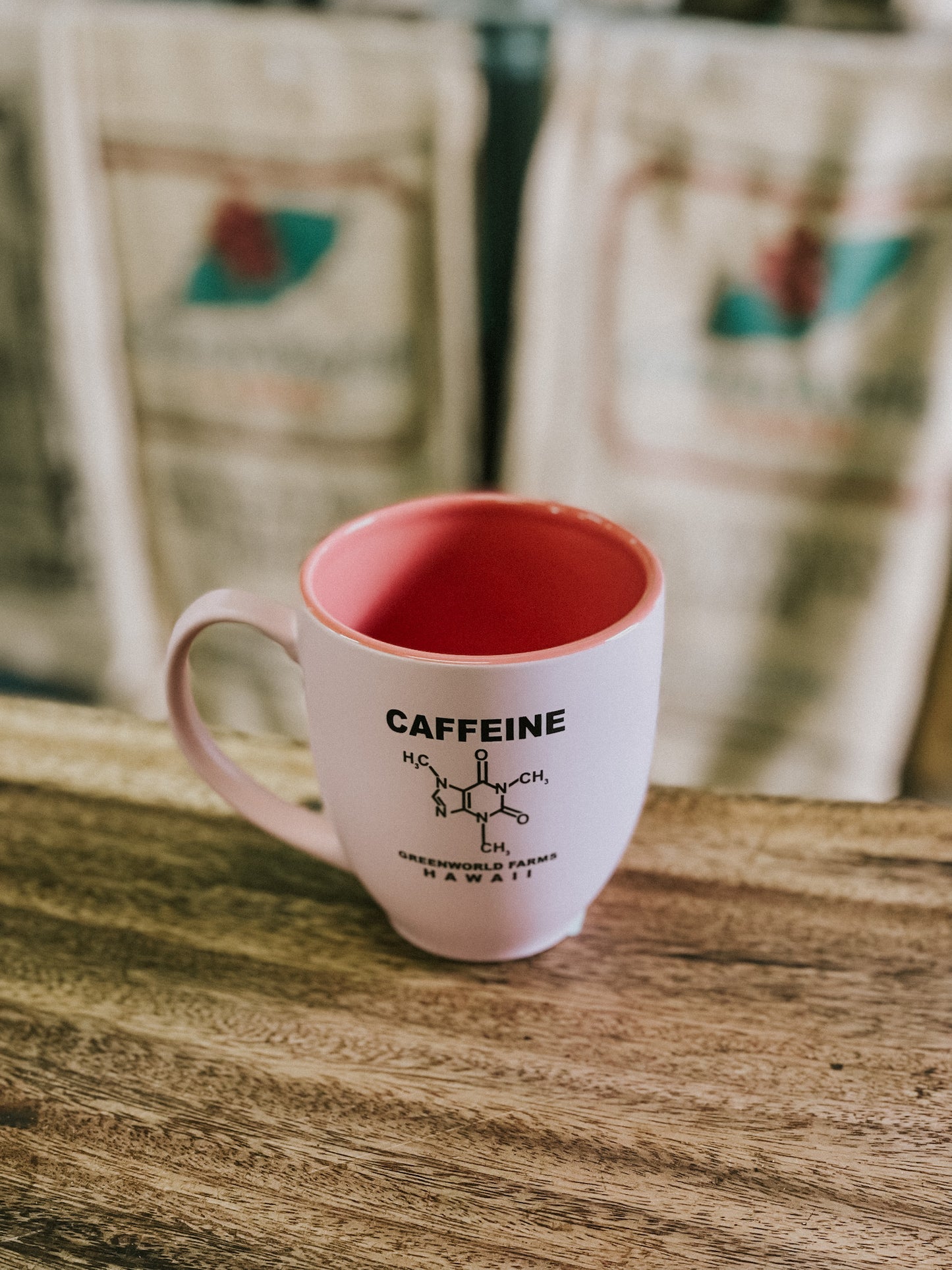 Pastel Caffeine Molecule Mugs