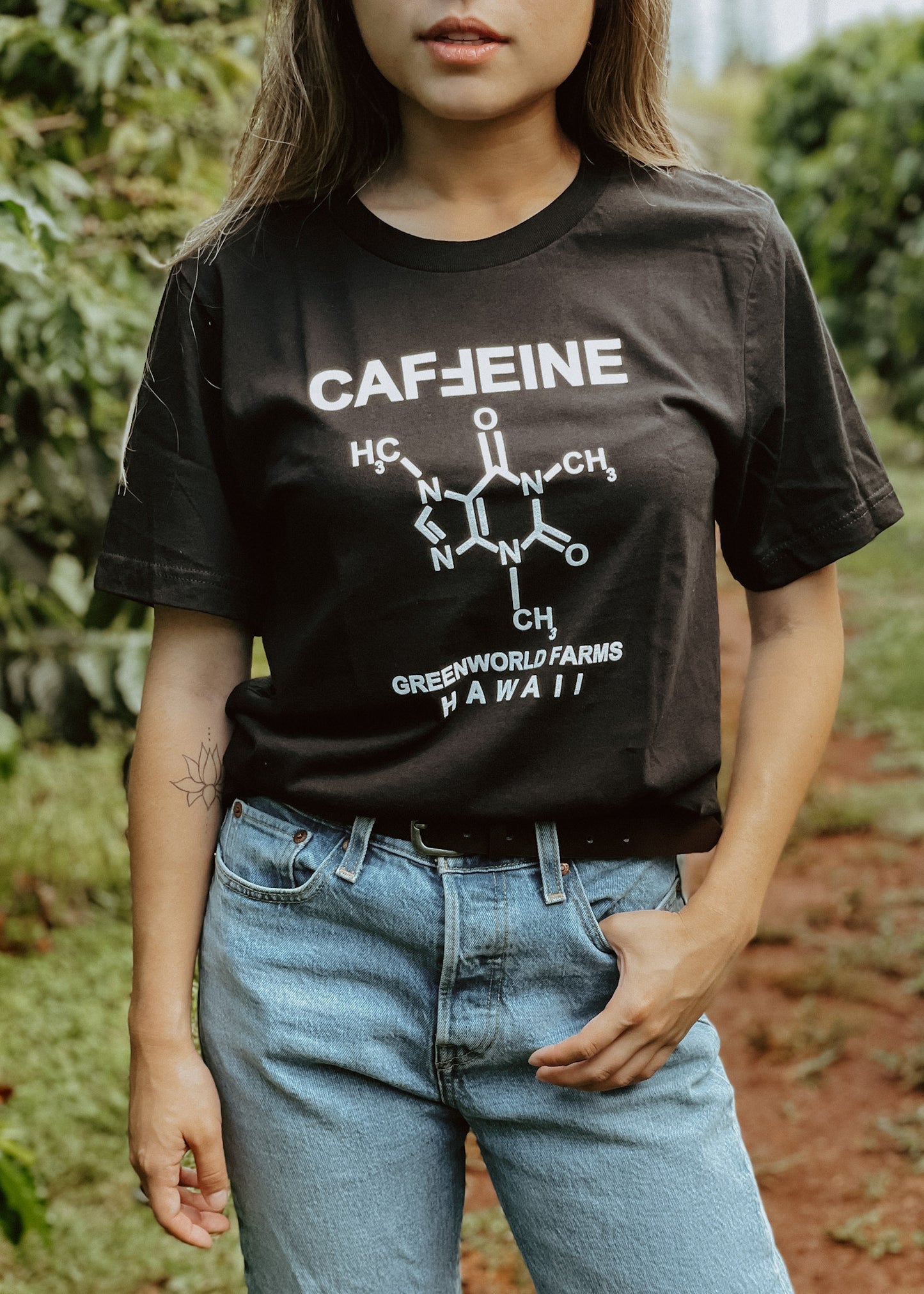 カフェイン分子Tシャツ