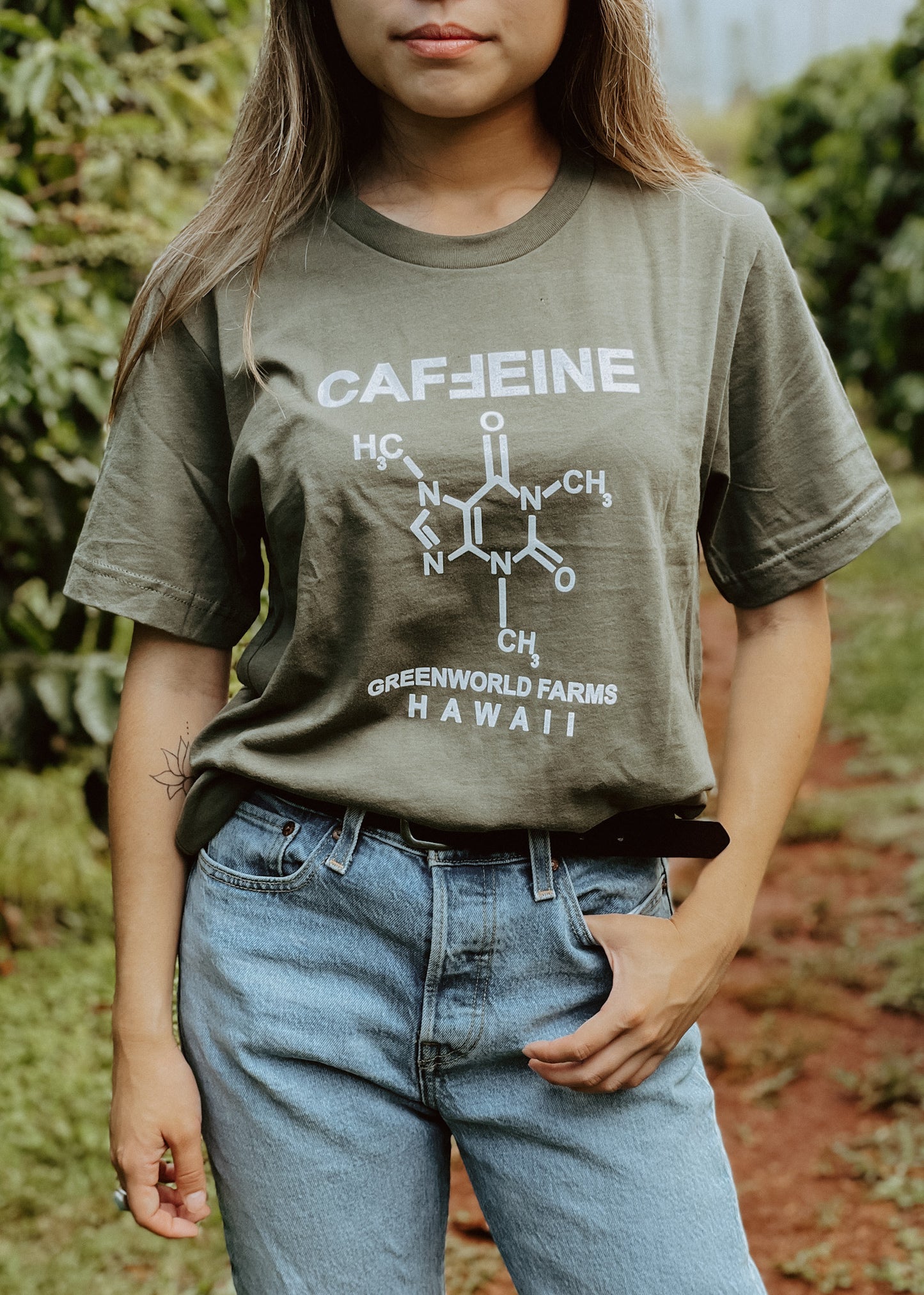 カフェイン分子Tシャツ