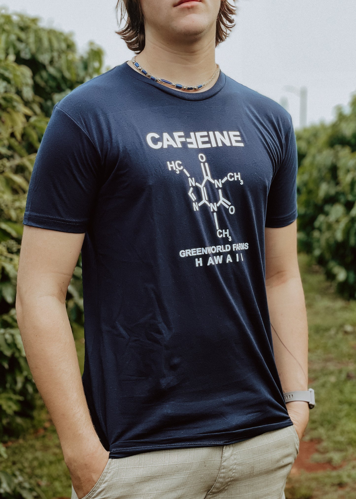 カフェイン分子Tシャツ